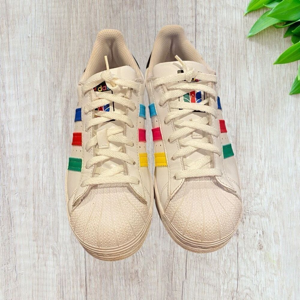 Adidas Shell Toe Super Star C kids size 4.5 - Picture 4 of 11